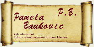 Pamela Bauković vizit kartica